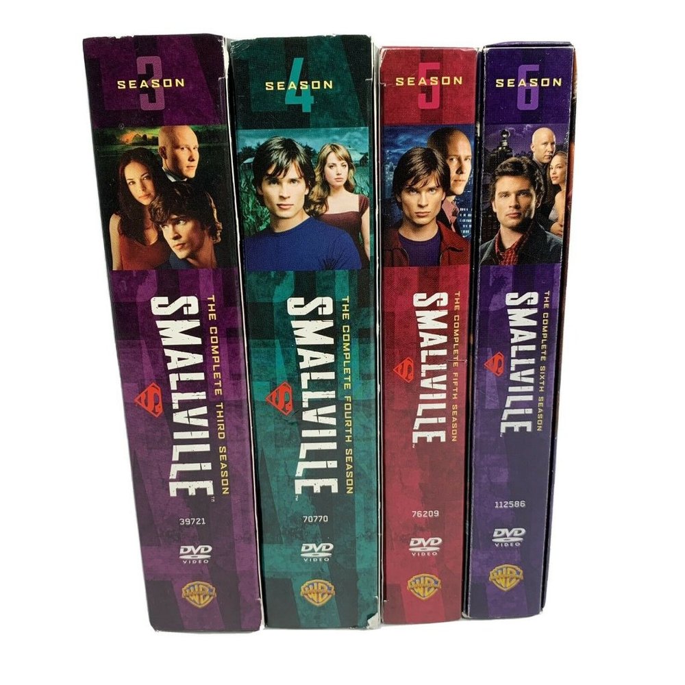 Smallville Series Box Set Season 3 4 5 6 in Cases Missing 2 DVD Lex Luthor Clark